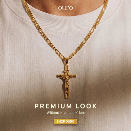 Cadena Souvo Crucifix 14K Gold