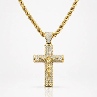 Cadena Souvo Crucifix 14K Gold