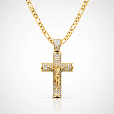 Cadena Souvo Crucifix 14K Gold