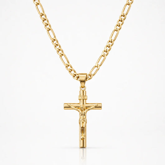 Cadena Souvo Crucifix 14K Gold